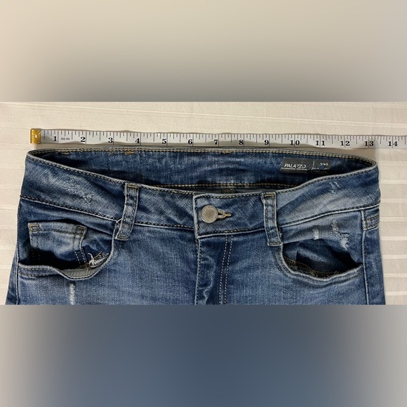 Koaj Palazzo Wide Leg High Rise Distressed Denim Jeans Size 6 - Picture 10 of 14